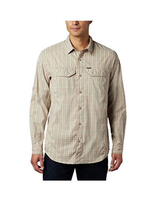 Columbia Men's Silver Ridge Lite Plaid Long Sleeve Shirt, UV Sun Protection, Moisture Wicking Fabric