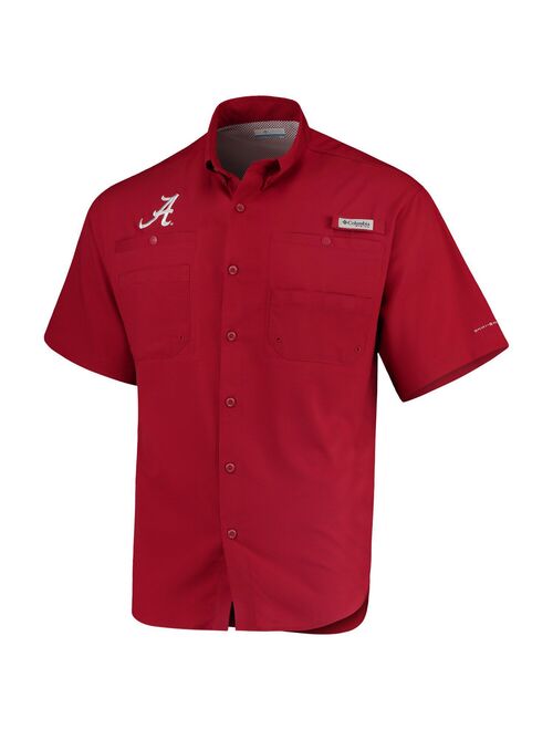 Men's Columbia Crimson Alabama Crimson Tide PFG Tamiami Shirt