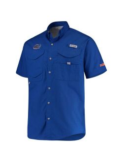 Florida Gators Columbia PFG Bonehead Short Sleeve Shirt - Royal