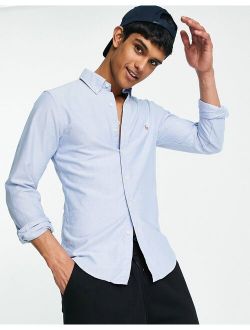 oxford shirt in slim fit blue