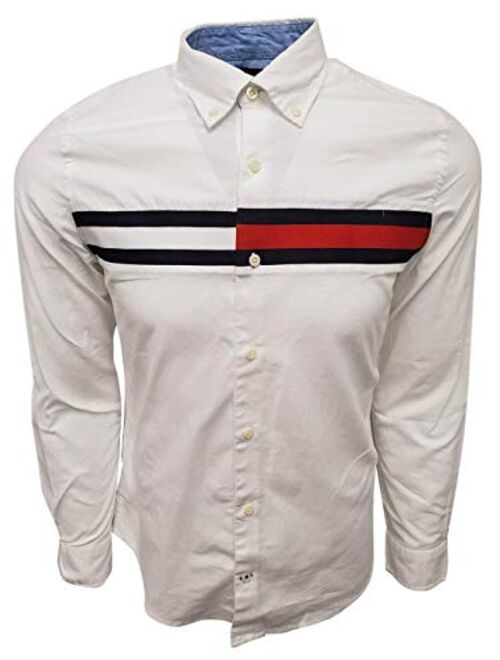 Tommy Hilfiger Mens Custom Fit Long Sleeve Buttondown Shirt