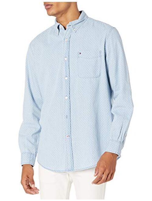 Tommy Hilfiger Men's Long Sleeve Button Down Shirt in Classic Fit