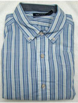 Men's Marina Stripe Long Sleeve Shirt - Size Large