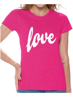 Love Shirt Love Tshirt for Women St.Valentines Day Shirt Love Gifts Valentines T shirt Women's Love T-Shirt Gift for Her Valentine Shirts for Women Birthda