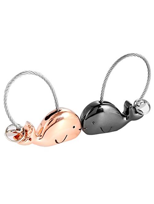 iSuperb 1 Pair Fantastic Kissing Elephants Couple Keychains Valentine Gift Love Token 0.98