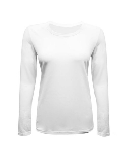 WOMENS LONG SLEEVE T SHIRT WITH SUPER-SOFT STRETCH FABRIC