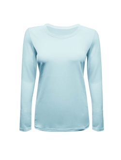 WOMENS LONG SLEEVE T SHIRT WITH SUPER-SOFT STRETCH FABRIC