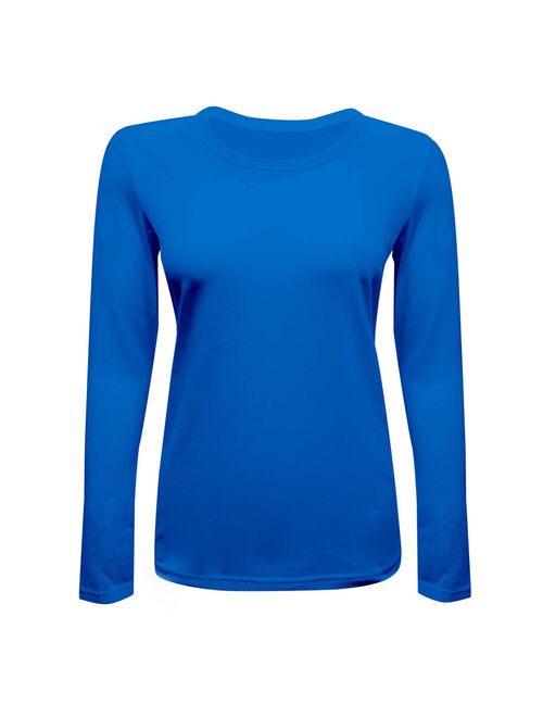 WOMENS LONG SLEEVE T SHIRT WITH SUPER-SOFT STRETCH FABRIC