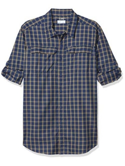 Men's Silver Ridge 2.0 Plaid Long Sleeve Shirt, UV Sun Protection, Moisture Wicking Fabric