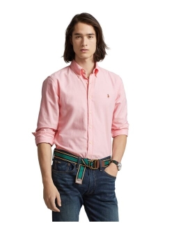 Men's Classic Fit Long Sleeve Solid Oxford Shirt