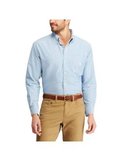 Big and Tall Chaps Solid Oxford Casual Button-Down Shirt