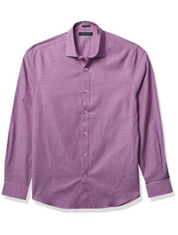 Men's Dress Shirt Slim Fit Stretch Solid