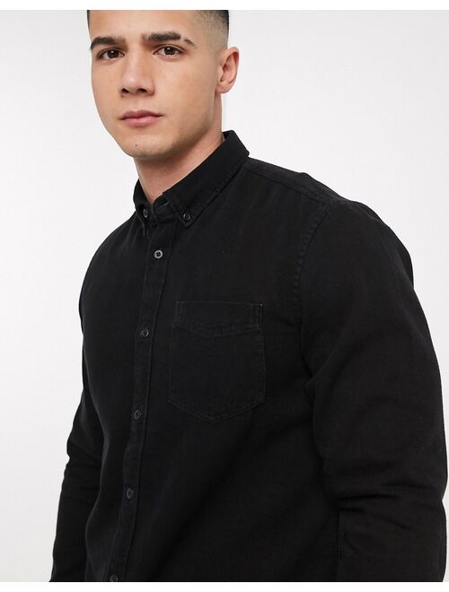 Esprit denim shirt in black wash