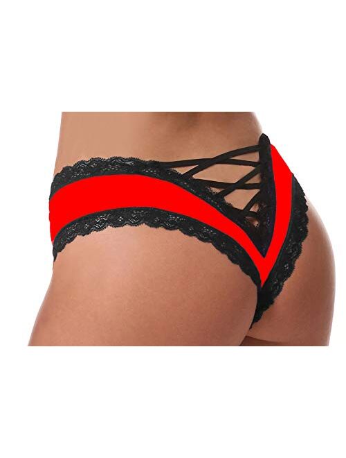 Sofishie Sexy V-Back Criss Cross Panties