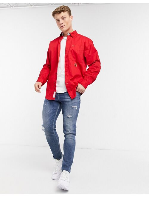 Tommy Hilfiger iconic reissue twill shirt in red