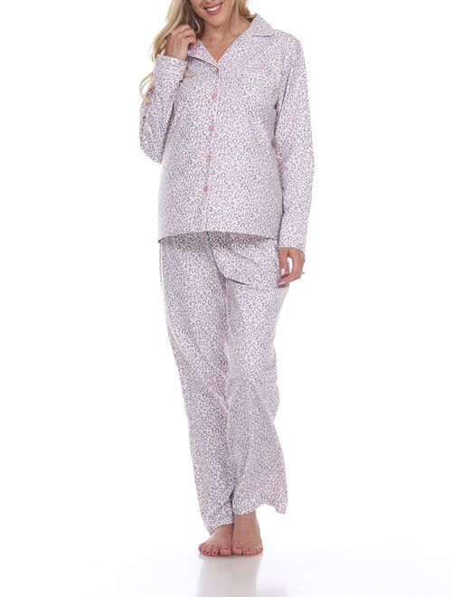 White Mark Women's Pajama Set - Extended Sizes