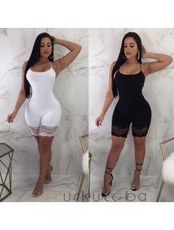 New Women Casual Sleeveless Bodycon Romper Jumpsuit Club Bodysuit Short Pants