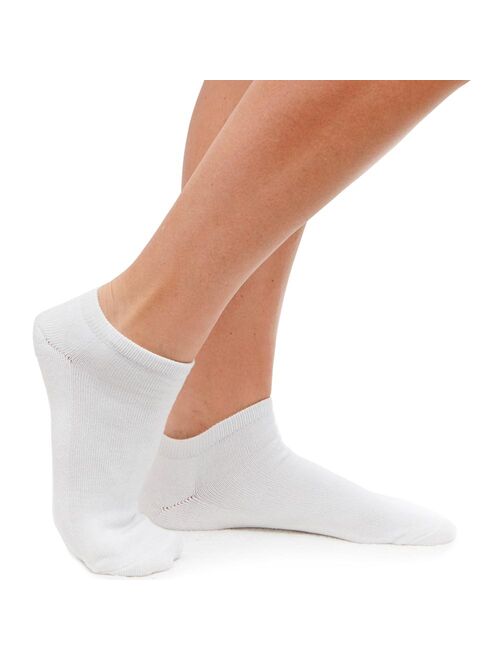 12 Pairs Womens Ankle Socks Low Cut Fit Crew Size 9-11 Sports White Footies