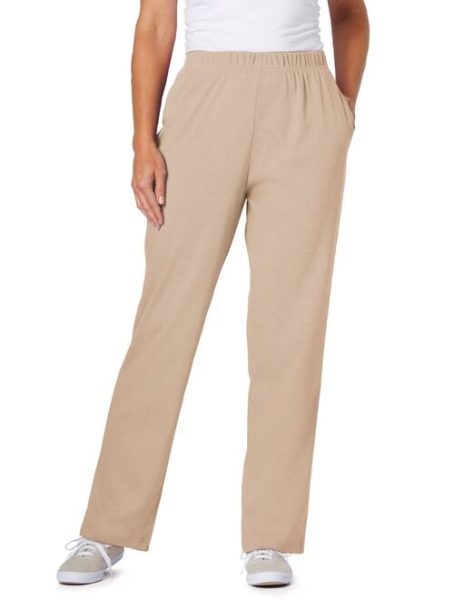 Woman Within Women's Plus Size Tall 7-Day Knit Straight Leg Pant Pant