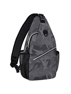 Mosiso Polyester Sling Chest Backpack for Men Women Shoulder Bags Crossbody Outdoor Sport Bag