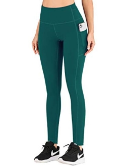 Leggings for Women with Pockets High Waist Yoga Pants for Women 4 Way Stretch Workout Leggings for Women