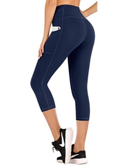 Leggings for Women with Pockets High Waist Yoga Pants for Women 4 Way Stretch Workout Leggings for Women