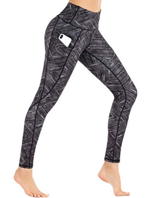 Ewedoos Leggings for Women with Pockets Printed Yoga Pants for Women High Waist Yoga Leggings with Pockets Workout Leggings