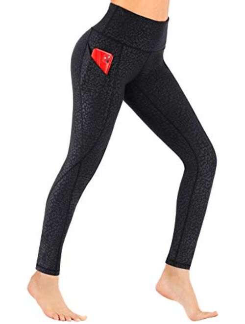 Ewedoos Leggings for Women with Pockets Printed Yoga Pants for Women High Waist Yoga Leggings with Pockets Workout Leggings