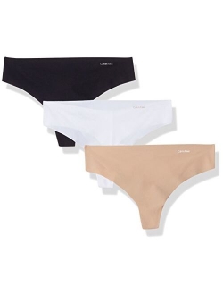 Women's Invisibles 3-Pack Thong Underwear QD3558