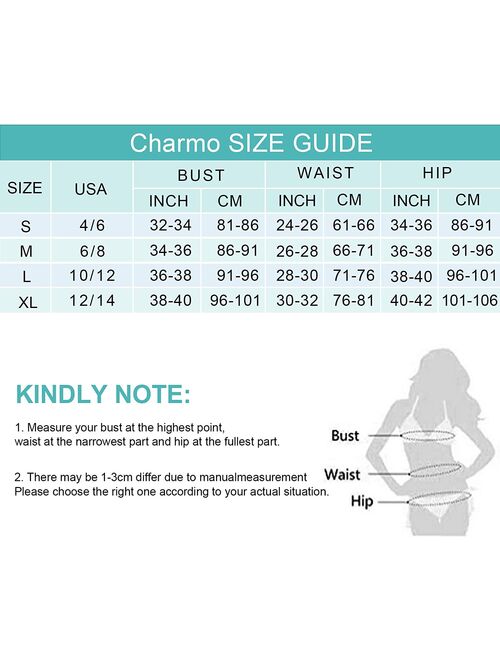 Charmo Women Ruffle Bikini Set Flounce Strap V Neck Low Rise Two Pieces Fashional Swimsuits Swimwear