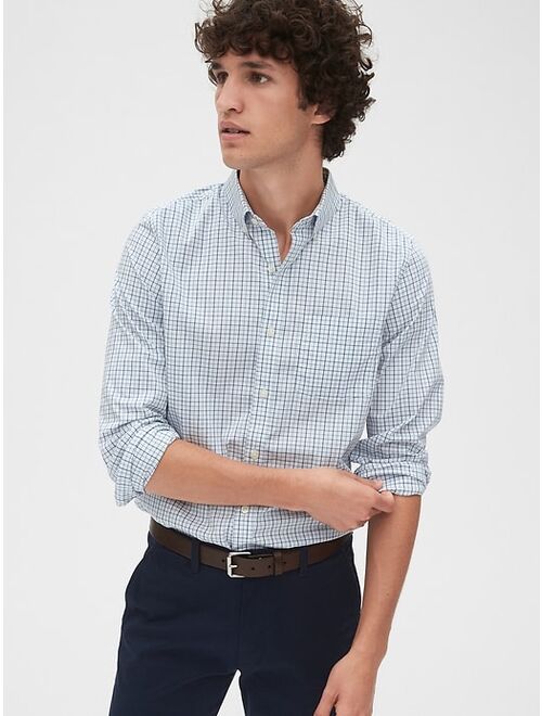 GAP Performance Poplin Long Sleeve Shirt