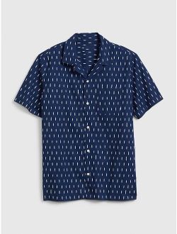 Print Shirt in Poplin