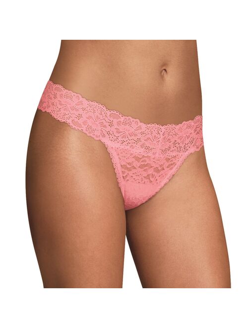 Women's Maidenform All-Over Lace Thong Panty DMESLT