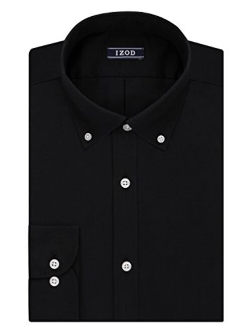 IZOD Men's Slim Fit Solid Button Down Collar Dress Shirt