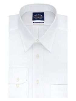 Eagle Men's Dress Shirts Regular Fit Non Iron Stretch Collar Solid