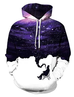 Unisex 3D Graphic Printed Hoodies Pullover Sweatshirt Pockets