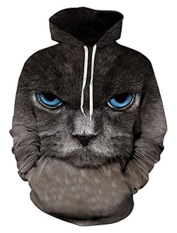 Unisex 3D Graphic Printed Hoodies Pullover Sweatshirt Pockets