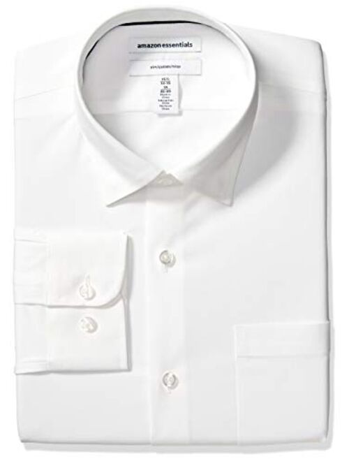 Amazon Essentials Men's Slim-fit Wrinkle-Resistant Stretch Dress Shirt