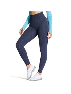 Aoxjox Women's High Waist Workout Gym Vital Seamless Leggings Yoga Pants