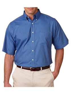 Ultraclub 8972 Men's Classic Wrinkle-Resistant Short-Sleeve Oxford