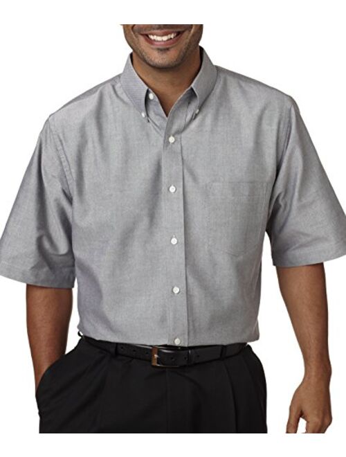 Ultraclub 8972 Men's Classic Wrinkle-Resistant Short-Sleeve Oxford