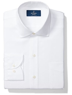 Amazon Brand - Buttoned Down Men's Slim Fit Spread Collar Pinpoint Dress Shirt