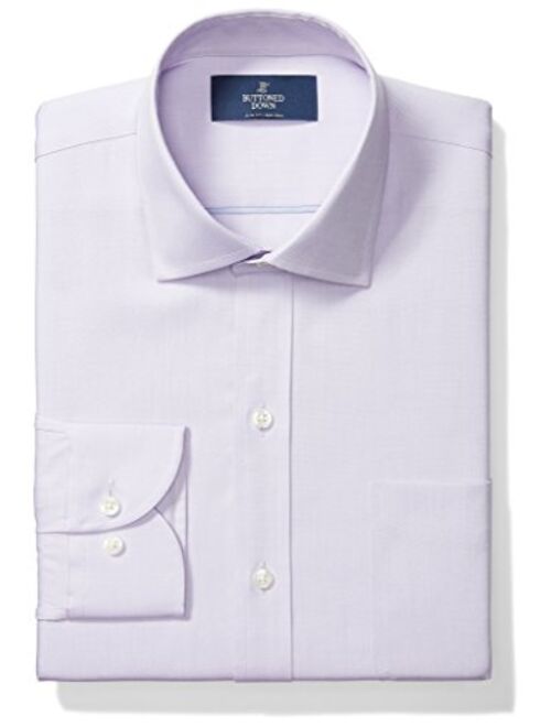 Amazon Brand - Buttoned Down Men's Slim Fit Spread Collar Pinpoint Dress Shirt