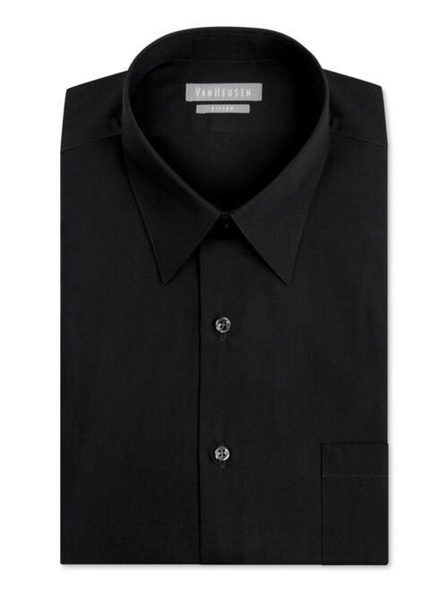 Van Heusen Men's Classic-Fit Poplin Long Sleeve Dress Shirt With French Cuff