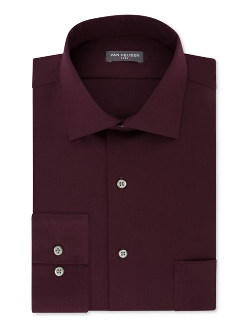 Van Heusen Men's Classic-Fit Wrinkle Free Flex Collar Stretch Solid Dress Shirt