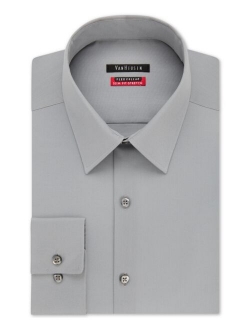 Men's Slim-Fit Flex Collar Stretch Solid Dress Shirt