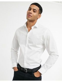 Moss London slim fit shirt in white