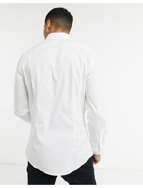 Moss London slim fit shirt in white