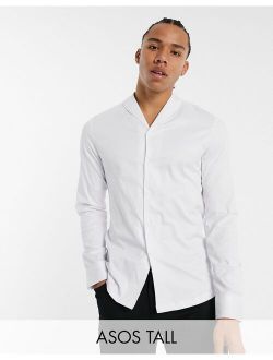 shawl collar dress shirt