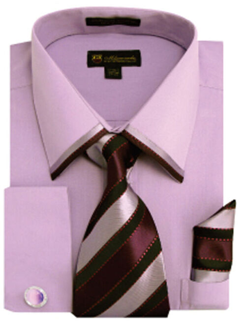 Men's Dress shirt With French Cuff, Tie & Hanky SG23